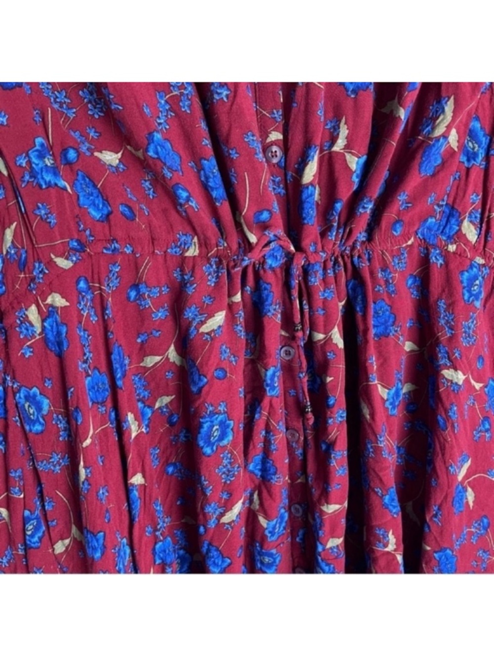 Free People Mini Dress Flower Fields Floral Print Boho Garden Party Cottagecore - Picture 7 of 12
